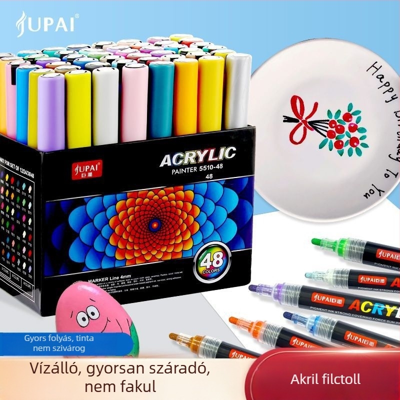 Giant akril marker graffiti rajzokhoz, kézzel festett, egymásra tehető, akvarell marker diákoknak