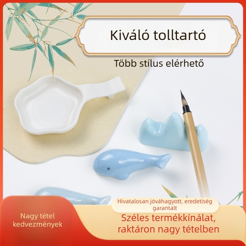 Kaligráfia ecsetek tartója hegyes formában, motívum pillangó-delfin (Brand art, Anyag műanyag, Modell 023568956)