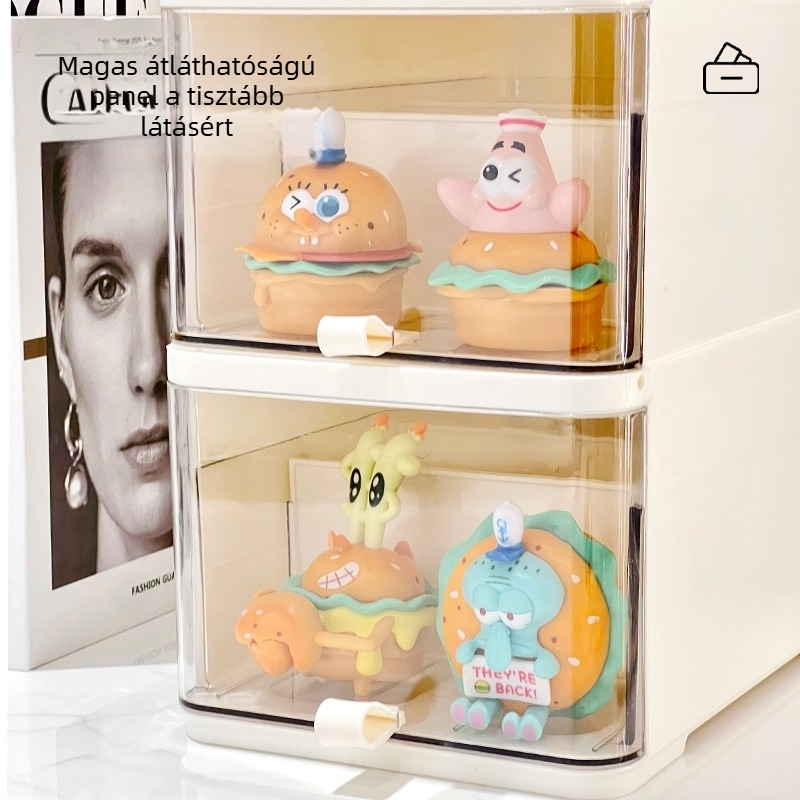 Írószertároló doboz – ABS anyag, 18 L kapacitás, Modell 11, Többfunkciós, Modern egyszerű stílus