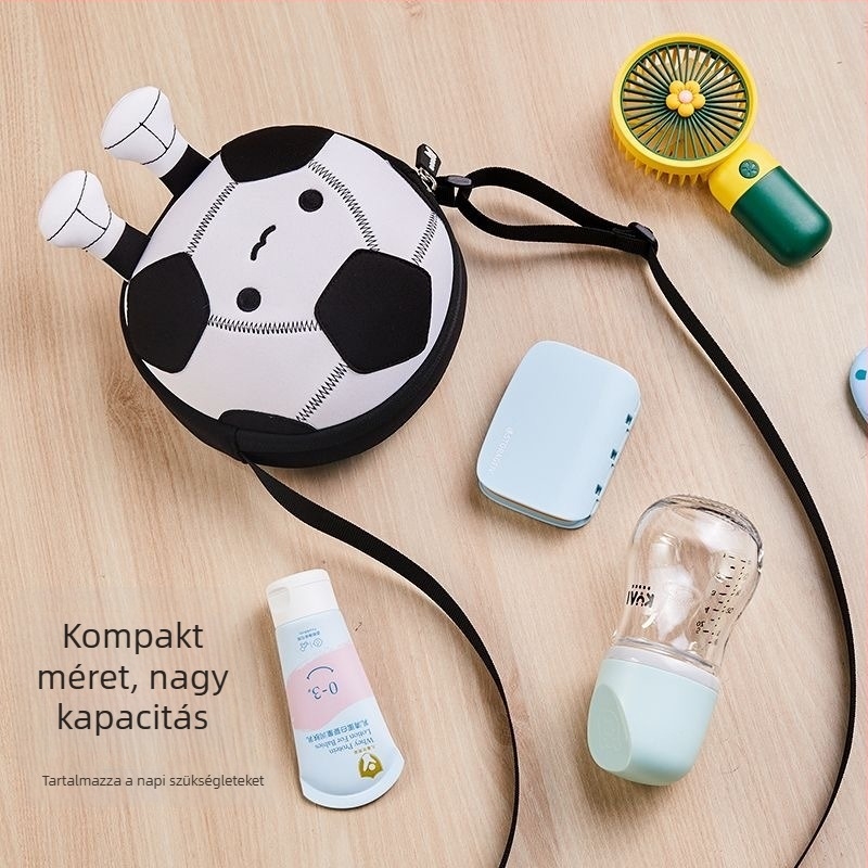 Gyerekeknek tervezett keresztpántos táska állatmintával, uniszex, utcai stílus, anyaga: diving cloth, óvodás korosztálynak