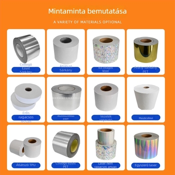 Öntapadó kettős vezetésű alumíniumfóliás papír, 0,06 mm vastagság, magas hőmérséklet-állóság, hűtő- és klímaberendezések csöveihez