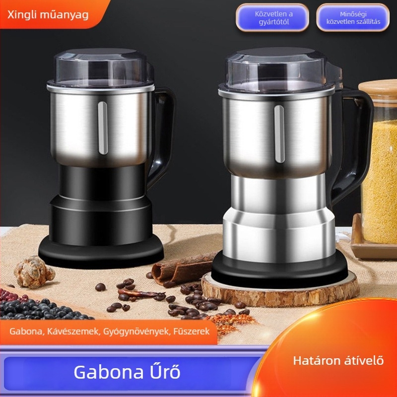 Háztartási elektromos húsdaráló, 5 L kapacitás, 5 sebességfokozat, 40 000 RPM, rozsdamentes tál és test, többfunkciós élelmiszer-feldolgozó