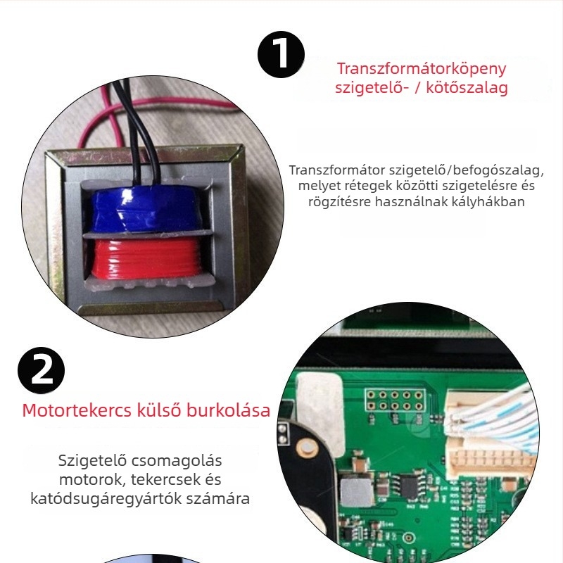 Fekete acetát szövetszalag kábelekhez – rost alapú, akril ragasztó, magas viszkozitás, ragasztó maradvány nélkül, húzás elleni