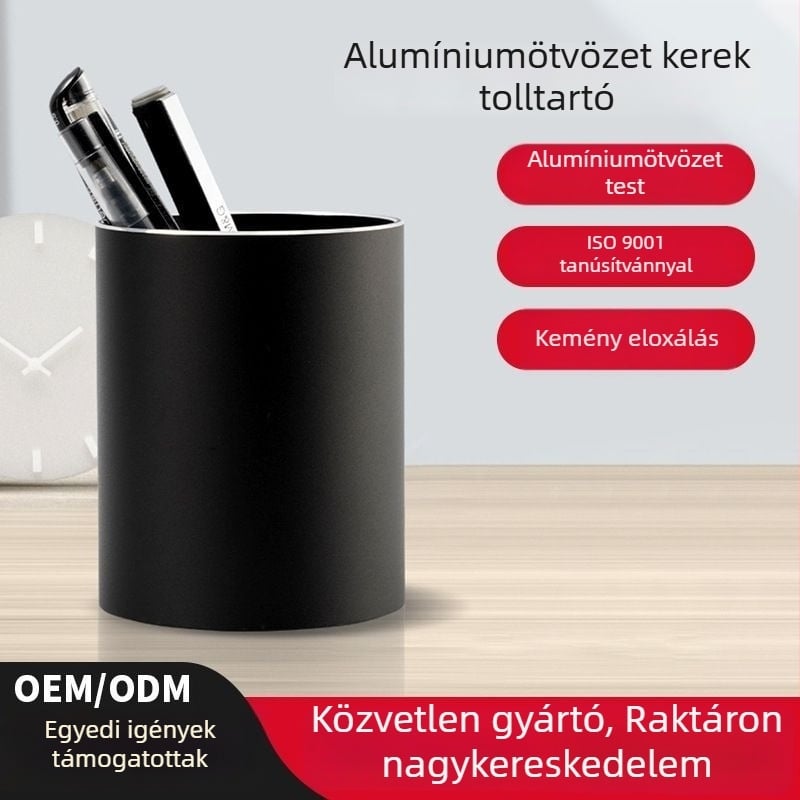  tolltartó? Wait ensure correct: Tolltartó alumínium ötvözetből irodába – asztali dísz, prémium tolltartó