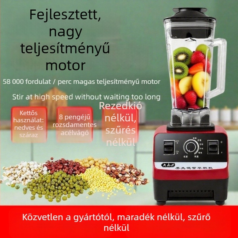 Szójaital gép CM001 – nedves bab, gabonafélék és kukorica lé feldolgozása; 1800W; 220V; 50Hz