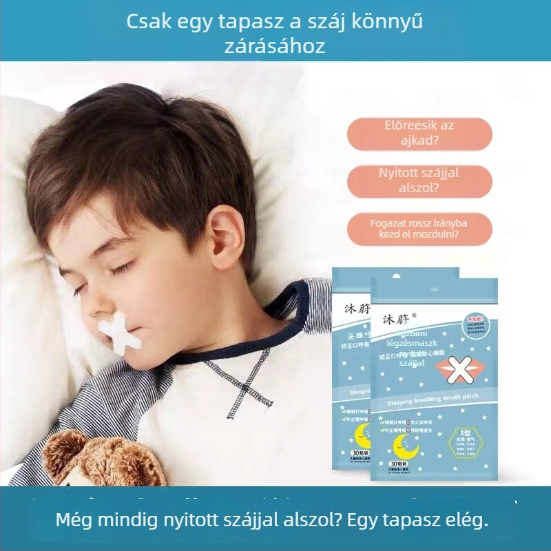 Gyermekeknek szánt szájzáró tapasz alváshoz – alvó szalag, anti-snapping, biztonságos anyag, 2022-es bevezetés