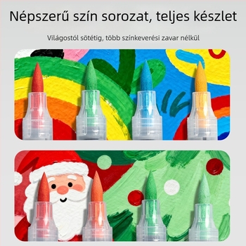 Egyenes, folyékony akril filctoll, Think Forward, iskolai művészethez, alapcsomagolás