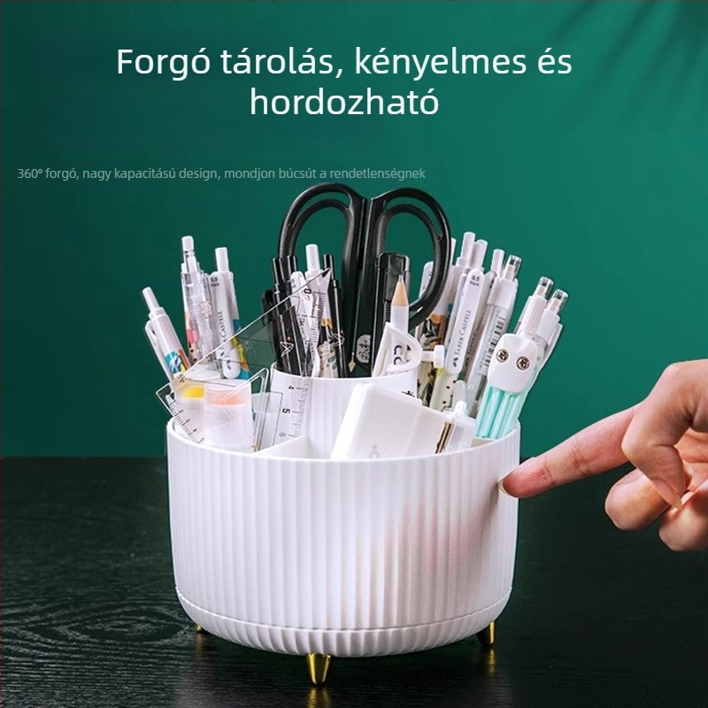 Bolens forgó tolltartó – irodai tároló doboz, kreatív és multifunkcionális diákok számára