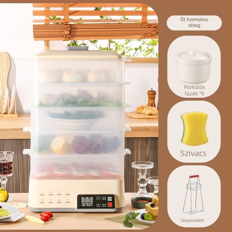 Elektromos gőzölő, 6–8 L kapacitás, egylépcsős kivitel, 3C tanúsítvány