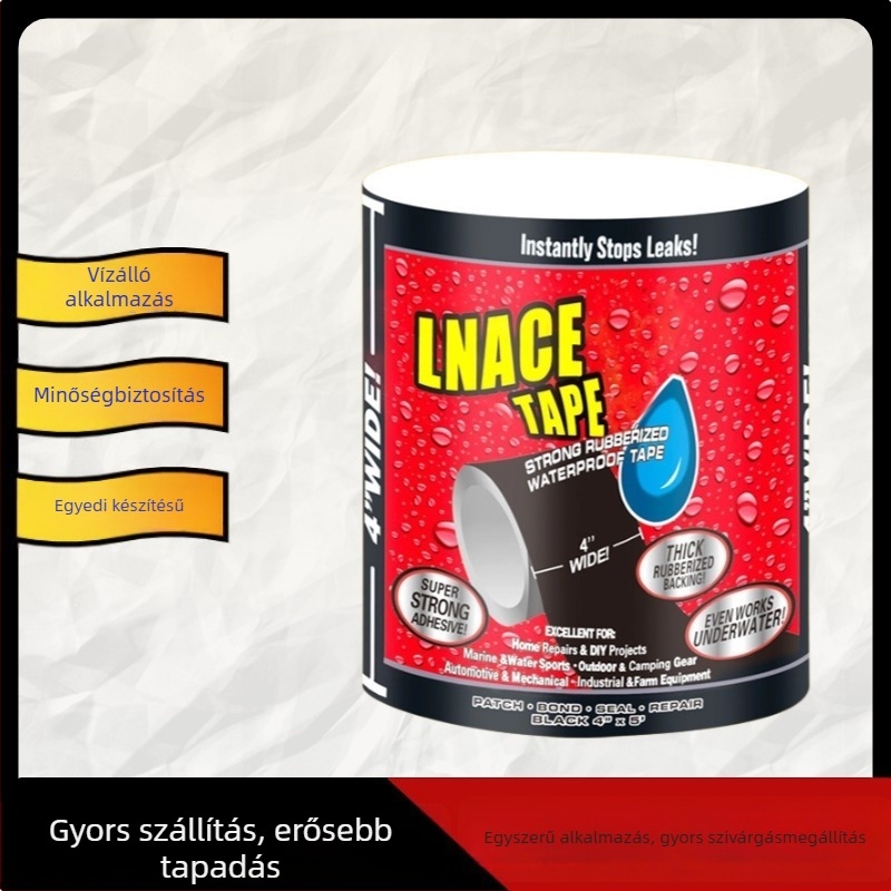 PVC vízcső tömítő szalag, 0,5 mm vastagság, sürgősségi szivárgásjavítás