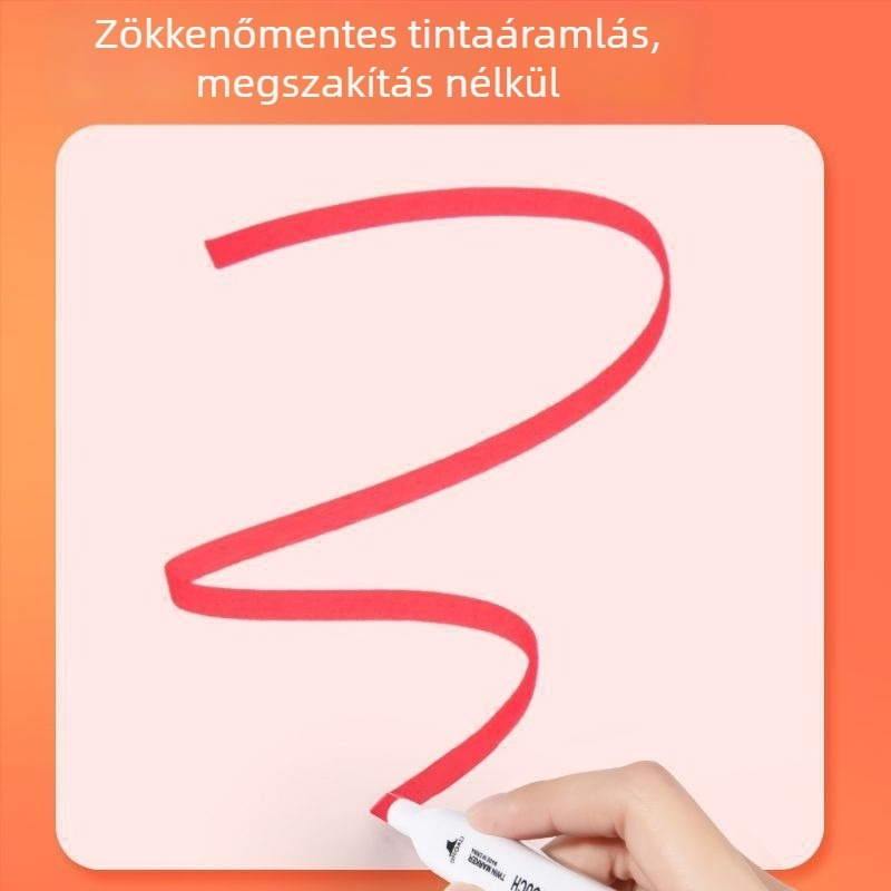 TAHUIYA Kétoldalú marker, alkohol alapú akvarell toll gyerekeknek – rajzkészlet