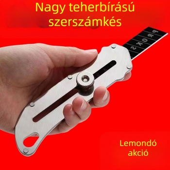 Masszív rozsdamentes acél kézi vágó kés, ipari osztály, tapétához és papírt vágáshoz, teljes acél pengetartóval