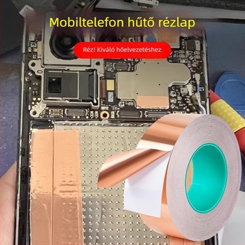 Réz alapú hővezető matrica mobiltelefonhoz, Yida márka, réz alapanyag, alkalmas mobiltelefon- és notebook-alaplapokra, akkumulátor hűtéshez