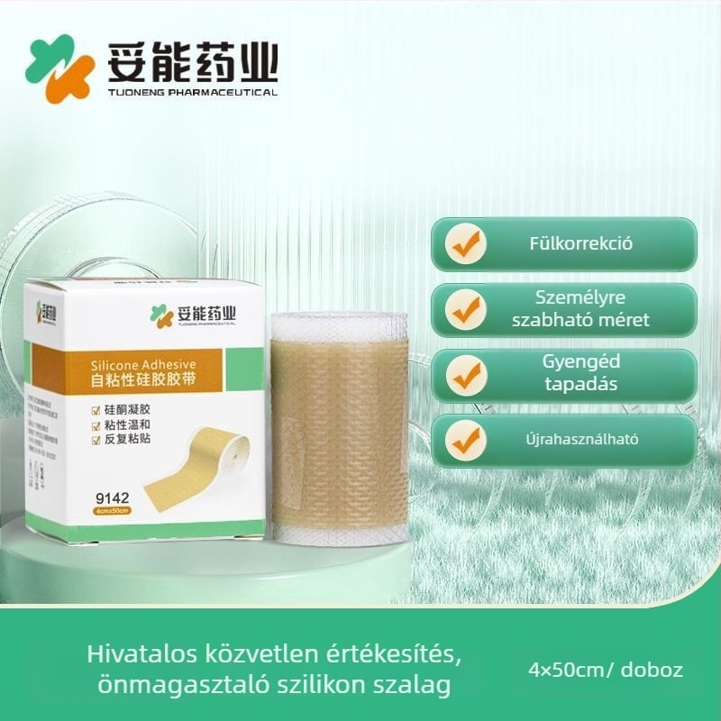 Öntapadó szilikon szalag újszülött fül korrekciójára, orvosi minőségű szilikon, újrafelhasználható