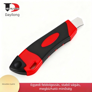 Egyoldalas rozsdamentes acél kés, penge 0,5 mm, teljes hossz 145 mm, modell DYL-814