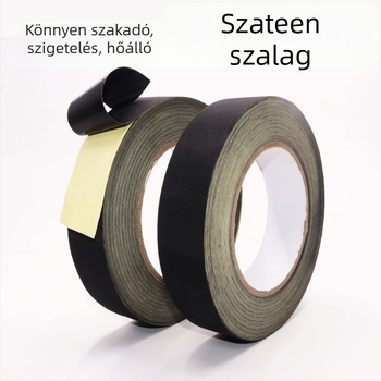 Acetát szövött szalag magas hőmérsékletű izoláláshoz és forrasztásvédelmére — Magas viszkozitású akril ragasztó, 0,22 mm vastagság