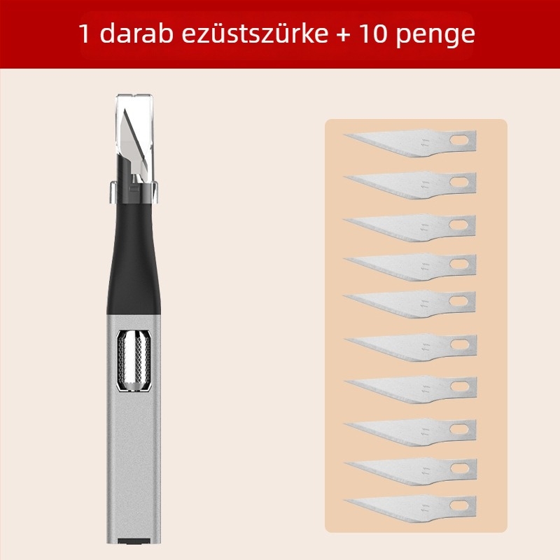 Mini nehéz kivitelű faragó kés készlet alumínium ötvözetű pengékkel