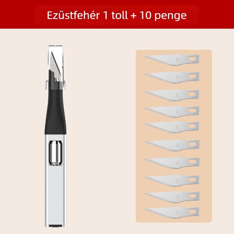 Mini nehéz kivitelű faragó kés készlet alumínium ötvözetű pengékkel