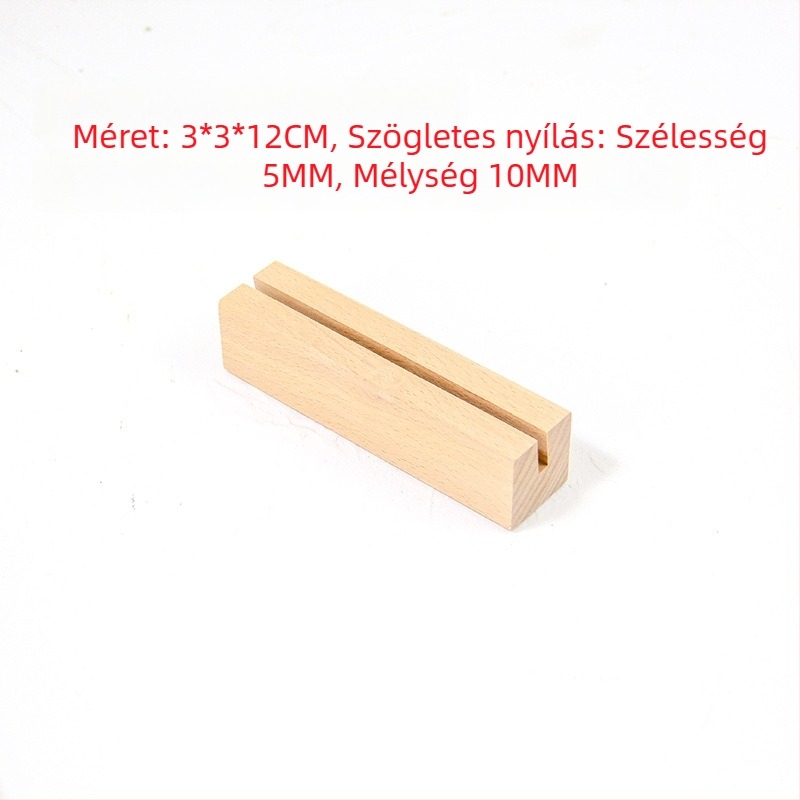  Bükkfa naptáralap kártyatartóval – egyszerű dizájn