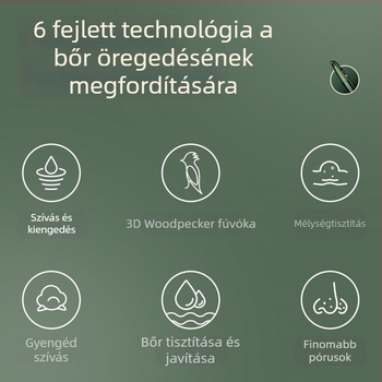 Háztartási mitesszer-eltávolító vákuum készülék — arctisztítás, modell MRC7, márka Clouds are beautiful, 2023-ban forgalomba hozva, 3 fokozatú beállítás