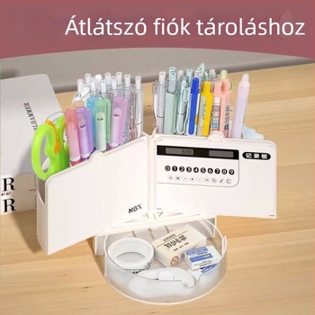 NBX BT-41 Tolltartó - Kör alakú műanyag asztali szervező