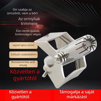 Orrszőrzet-trimmel, rozsdamentes acél, újratölthető, teljesen mosható, 25 g