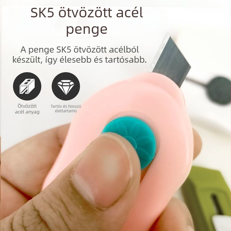 Kis univerzális kés csomagoláshoz, papírvágáshoz és levélnyitáshoz