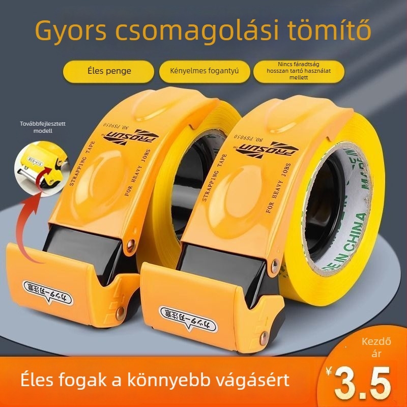 Fejlesztett fém szalagzáró gép dobozokhoz, univerzális vágóval