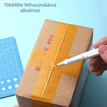 Toll-stílusú kézműves kés füzetekhez és papírmunkához, műanyag test, modell 001
