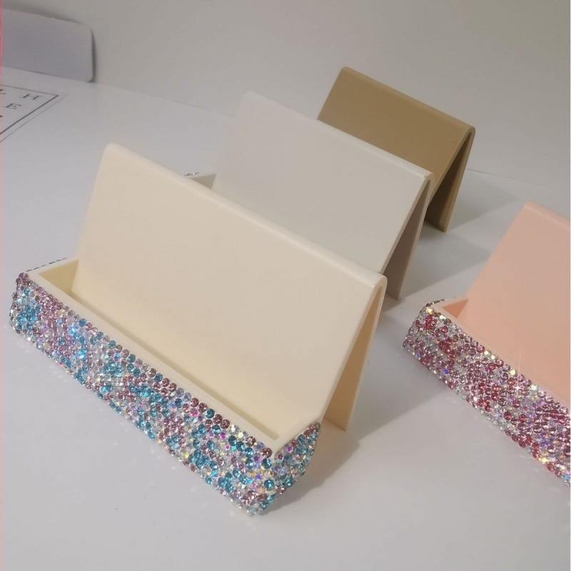 Starlight márkájú gyémánt-díszítésű névjegykártyatartó, egyrétegű kivitel, modell: névjegykártyatartó, üzleti ajándékhoz megfelelő