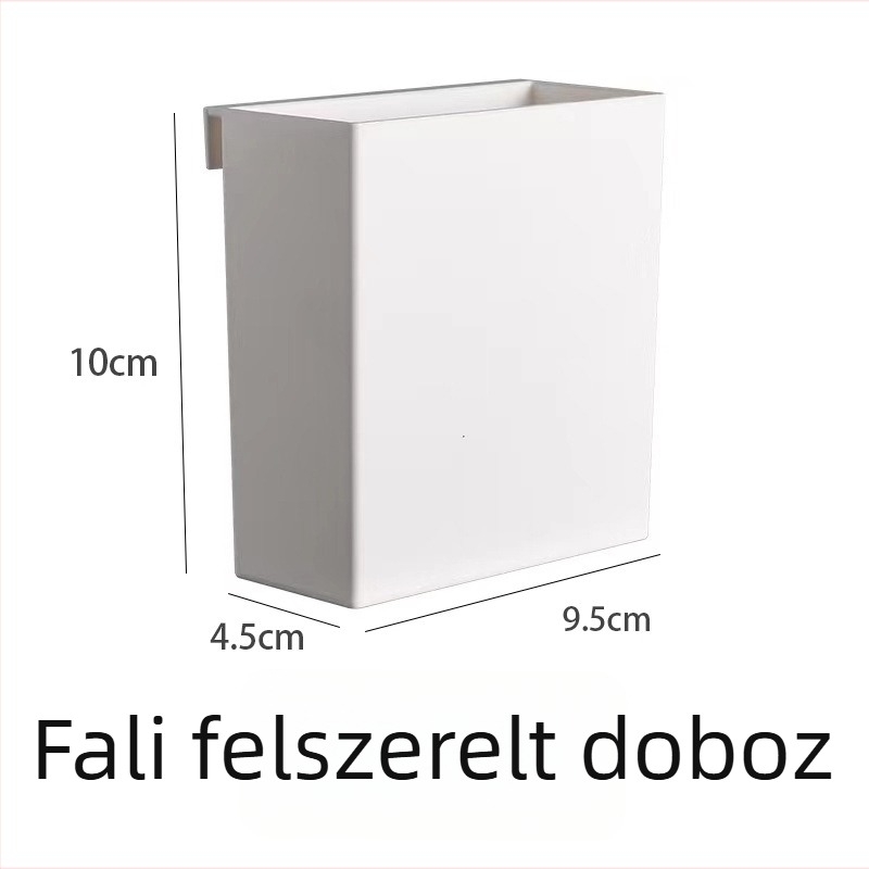 Fali-montázsú kis irodai tároló – ABS műanyag, 0,5 L, nyitott felső, tollak és kozmetikumok számára
