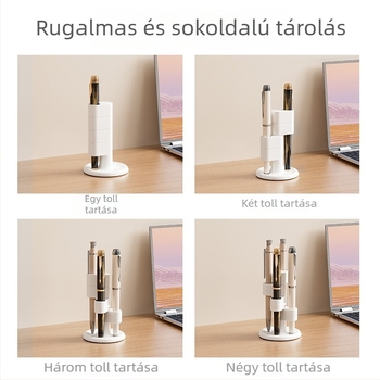 Be Personal forgó tolltartó - multifunkcionális asztali tároló, PET+ABS, kerek formájú
