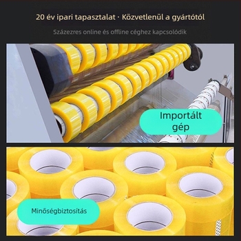 Csomagoló szalag, nagy tekercs, átlátszatlan, esküvői felhasználás, modern egyszerű stílus, anyag 1, személyes ajándék