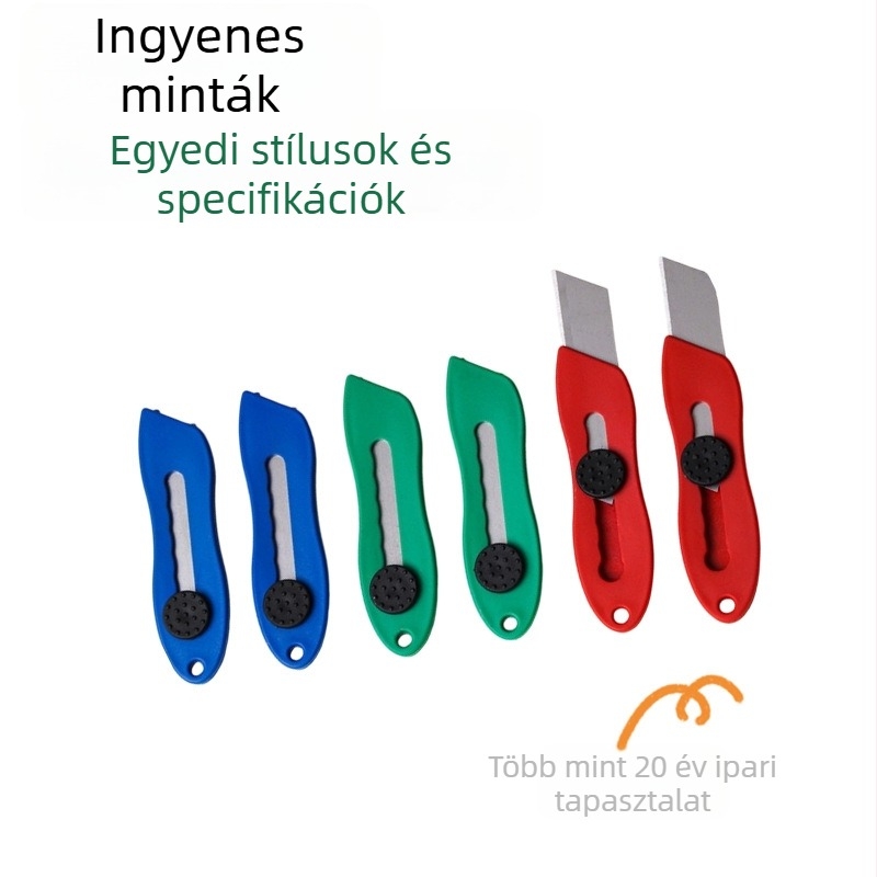 Használati kés papírvágáshoz és tapétázáshoz — kézzel készített művészeti és ipari kés, hossz 88 mm, penge vastagsága 0,5 mm