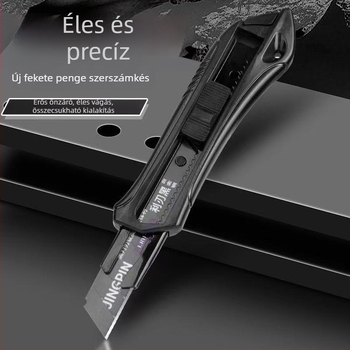 Masszív, teherbírású sokoldalú kés magas széntartalmú acél pengekkel tapétázáshoz, villanyszerelési feladatokhoz és ipari papírvágáshoz