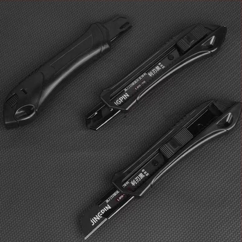 Masszív, teherbírású sokoldalú kés magas széntartalmú acél pengekkel tapétázáshoz, villanyszerelési feladatokhoz és ipari papírvágáshoz