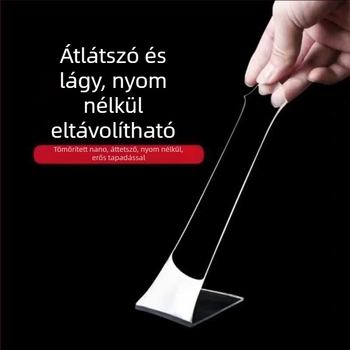 Nano varázslatos kétoldalas ragasztószalag, nyom nélkül, átlátszó, magas viszkozitású ragasztó falra szereléshez