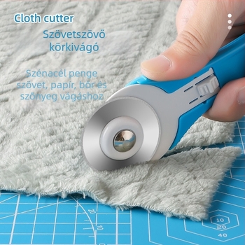 Huanmei forgó vágó textilekhez – Mini kézműves kés, műanyag test, 50 g