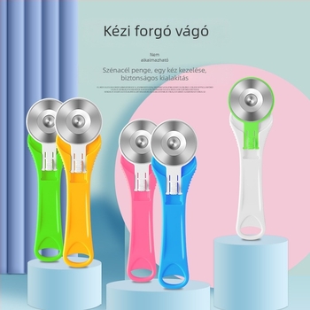 Huanmei forgó vágó textilekhez – Mini kézműves kés, műanyag test, 50 g