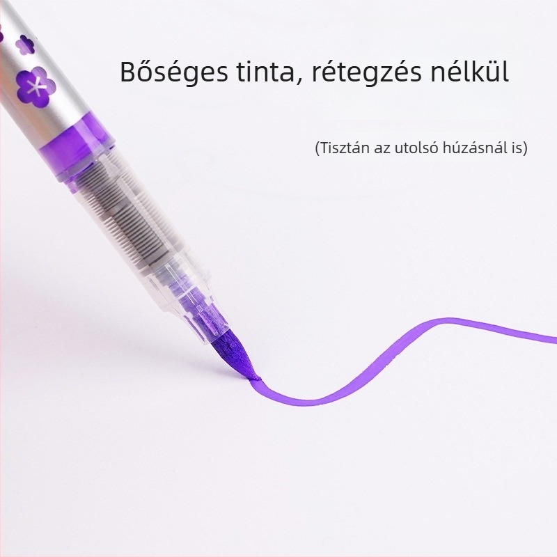 Akril marker toll, gyorsan szárad, nem nyomódik át a papíron, nagy kapacitású, iskolásoknak