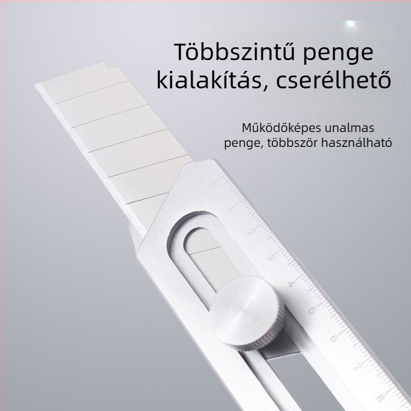Kb-708b Nehéz rozsdamentes acél utilitáris kés – ipari osztályú, többfunkciós a csomagok felnyitásához, faragáshoz és háztartási használathoz; Pengéje: 15.4×2.8×0.6; Tömeg: 110