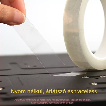 PET maszkoló szalag nyom nélkül, Traceless tape sorozat, akril ragasztó, 0,06 mm vastagság, hőállóság -20–120°C