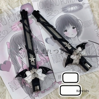 Használati kés kézzel készített medve témájú, gothikus sötét édes esztétikával (Márka: Other; Modell: Utility knife; Importált: Nem)