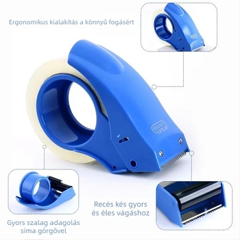 Dobozzáró és szalagadagoló AJD97368 – Morning Light, ABS műanyag, Átlátszó szalaggép, Szélesség 48 mm, Tengely Ø75