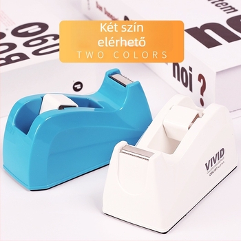 Deli 814A Asztali szalag tartó és vágó, műanyag, 390 g, szalag szélesség legfeljebb 108 mm