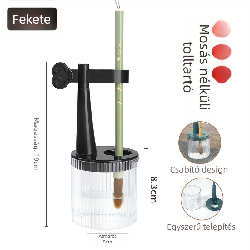 Nem mosó tolltartó beépített ecsettisztítóval kaligráfiához — Modell TN-1138, Anyag AB, Márka Practice every day