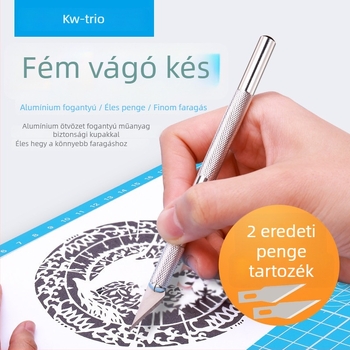 KW-TRIO 3591 papírvágó kés vas pengével, nettó tömeg 20