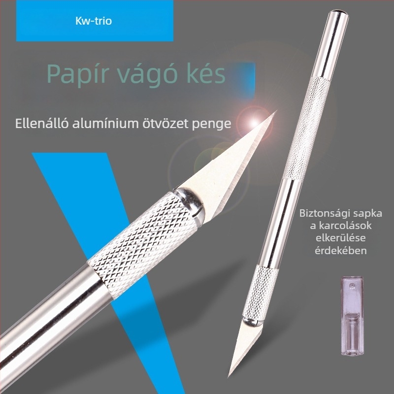 KW-TRIO 3591 papírvágó kés vas pengével, nettó tömeg 20