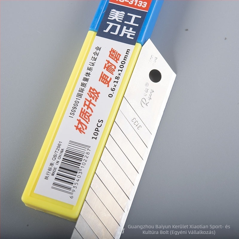 Vágó kés pengéje RG-3133, japán acél, fémpenge, penge vastagsága 0.7, tömeg 0.1 kg
