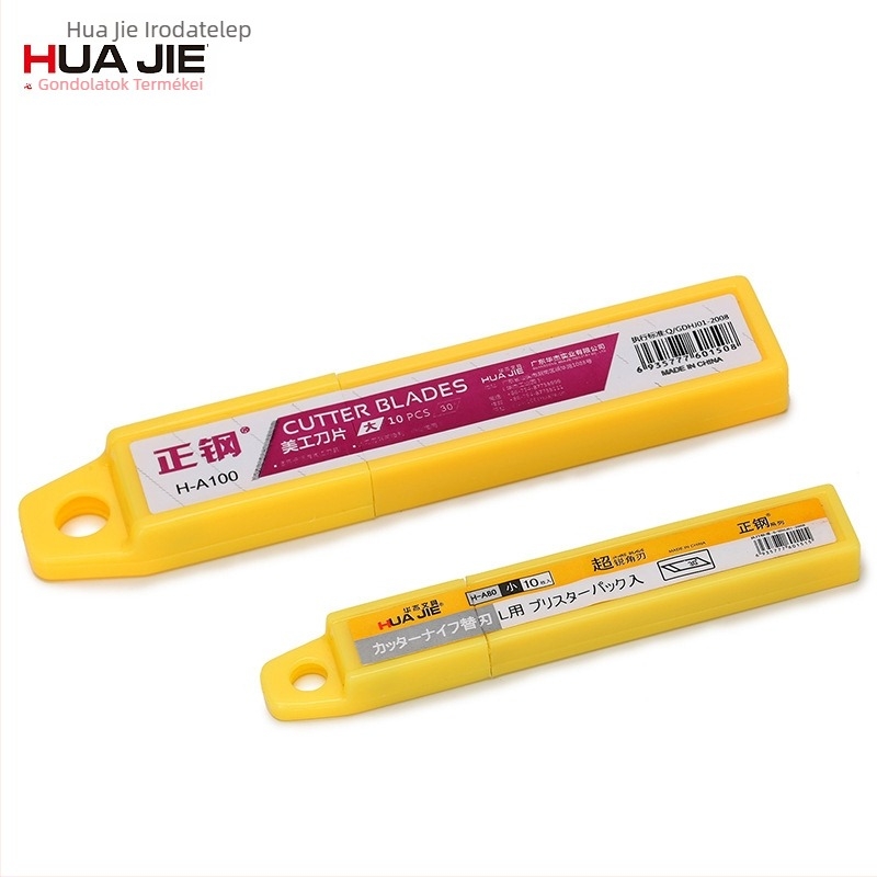 Huajie HA80-HA100 magas széntartalmú acél barkács kés pengéi, 10 darabos készlet